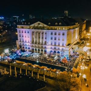 Utsikt over Zagreb, enten fra hotellet eller fra et annet sted