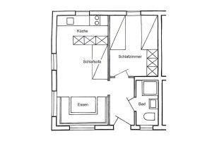 Naktsmītnes Haus 25 Top 1 telpu plāns