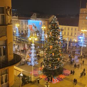 Utsikt over Zagreb, enten fra bed-and-breakfastet eller fra et annet sted