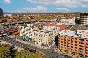 an aerial view of a city with buildings at The Capitol Hotel, Ascend Hotel Collection in Hartford