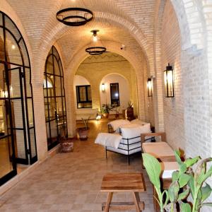 A seating area at Maison D'Hôtes villa Fatima