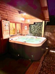 Снимка в галерията на Cozy chalet with garden and jacuzzi near Amsterdam в Vijfhuizen