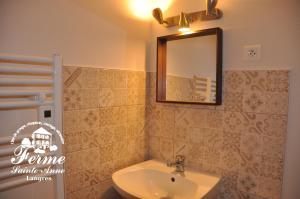 Domaine Ferme Sainte Anne tesisinde bir banyo