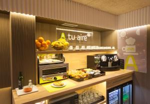 Una cocina o kitchenette en Hotel A Pamplona