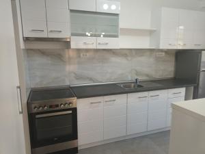 Dapur atau dapur kecil di San Apartman