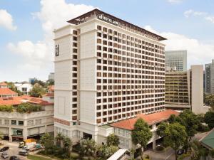 El edificio en el que está el hotel