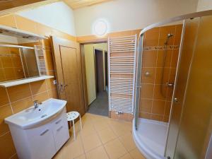 Vannas istaba naktsmītnē Apartment Šumava Kaskady