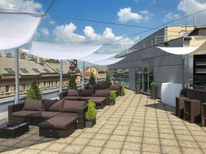 A seating area at Novotel Praha Wenceslas Square