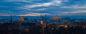 En generell vy över Olomouc eller utsikten över staden från hotellet