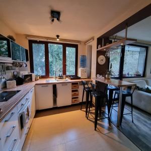 Dapur atau dapur kecil di "Whispering pines" vacation home, close to Sofia