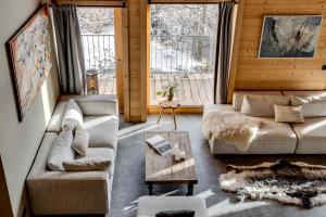 Зона вітальні в Chalet Ciscana Chamonix MontBlanc