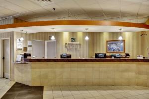 a lobby of a hospital with a reception counter at Quality Hotel & Suites At The Falls in Niagara Falls