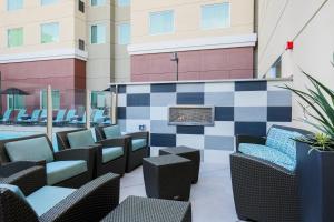 Χώρος καθιστικού στο Residence Inn by Marriott San Jose Airport