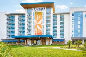 een weergave van de voorkant van een resortgebouw bij Compass by Margaritaville Hotel Pigeon Forge in Pigeon Forge