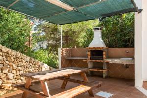 Uma varanda ou terraço em Apartamentos alta galdana playa