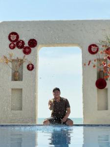 Asiakkaita majoituspaikassa Seaside Mui Ne Hotel