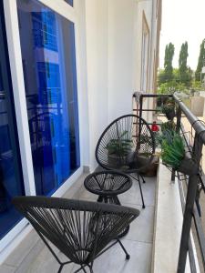 Balkon atau teras di Nyali Vista