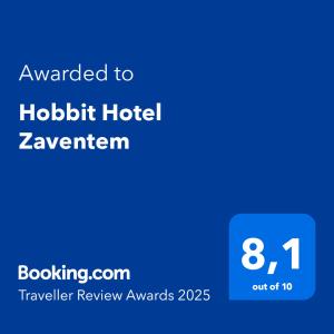 Sertifikat, penghargaan, tanda, atau dokumen yang dipajang di Hobbit Hotel Brussels Airport Zaventem