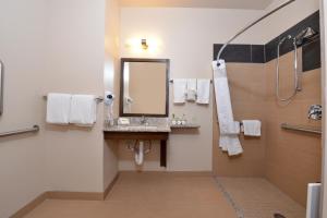 bagno con lavandino e specchio di Holiday Inn Express & Suites Globe by IHG a Globe