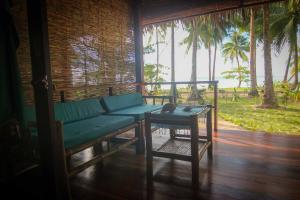 A seating area at Ferra Resort Siargao