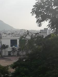 Uma vista da montanha tirada do hotel 