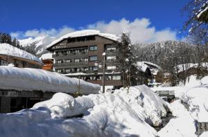 Hotel Garni St. Hubertus зимой