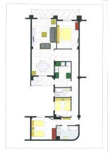 Půdorys ubytování Apartamento Turístico Obispo36 en Orihuela ciudad