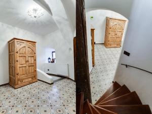 A bed or beds in a room at Krumlov Tower