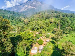 una vista aerea di una casa in mezzo a una montagna di Doo-Dao-Doi Farm & Stay a Chiang Dao