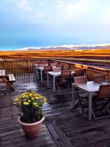 Un balcon sau o terasă la Árnanes Country Hotel