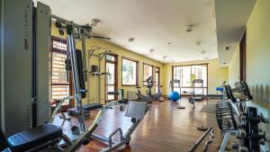 Fitness centrum a/nebo fitness zařízení v ubytování Borika Hotel