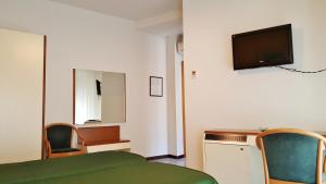 TV/trung tâm giải trí tại Hotel Italie et Suisse