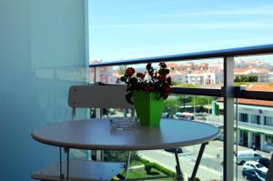 A balcony or terrace at Hotel Apolo