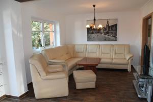 A seating area at Seaside Villa Leipzig