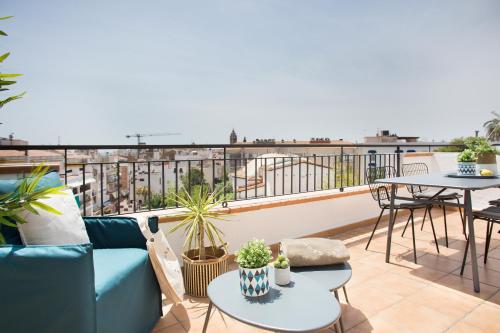 Balkon atau teras di Sitges Group Soul