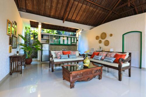 Кът за сядане в Singgah Villas Seminyak