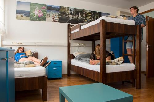 Cama ou camas em um quarto em Hostel Bureau