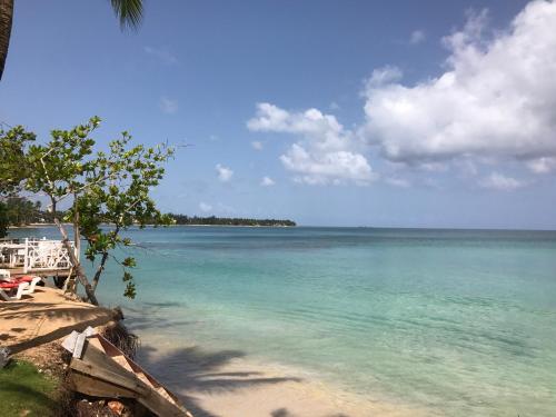 - Vistas al océano desde la orilla de una playa en Casa Barbara, en Las Terrenas