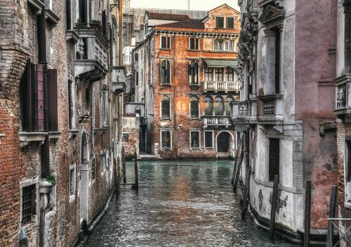 Utsikt over Venezia, enten fra ferieboligen eller fra et annet sted