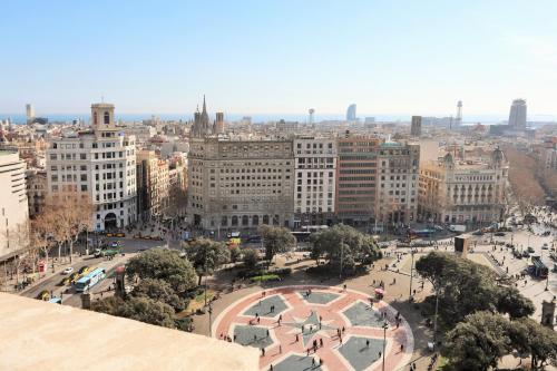 Almennt útsýni yfir borgina Barcelona eða útsýni yfir borgina eins og það er á hótelinu