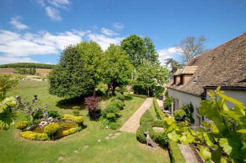 A garden outside Villa Louise