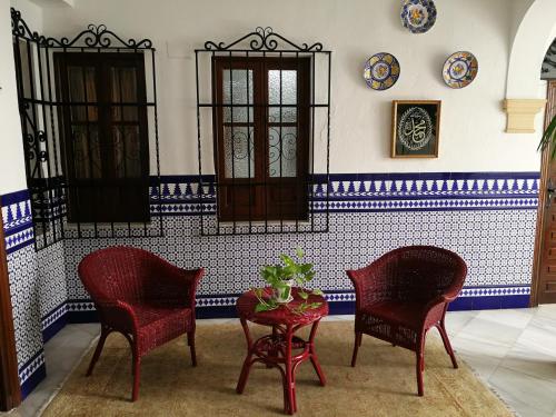 Un lugar para sentarse en Hostal Maestre