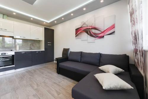 Virtuvė arba virtuvėlė apgyvendinimo įstaigoje Reza Luxury Apartment