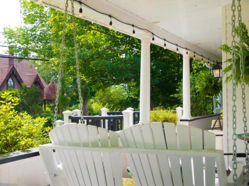 A garden outside Farmhouse Inn B&B