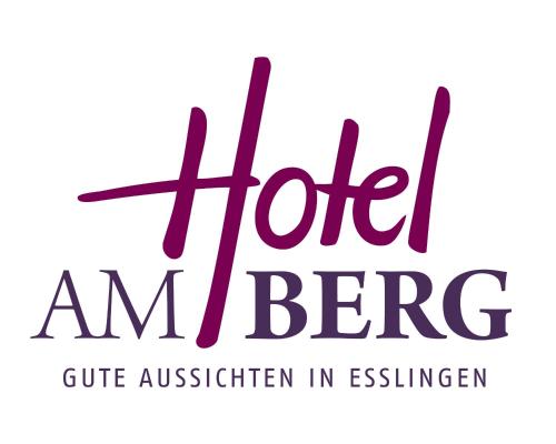 un logo pour la cuisine ambre de l'hôtel en essen dans l'établissement Hotel am Berg Esslingen, à Esslingen am Neckar