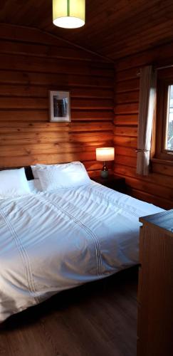 Krevet ili kreveti u jedinici u okviru objekta Glenmhor Log Cabin