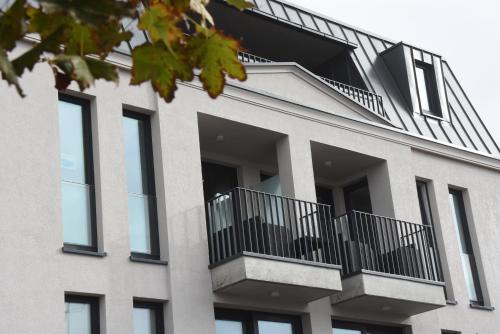 En balkon eller terrasse på meerZEIT Norderney