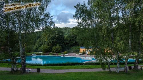 Swimmingpoolen hos eller tæt på Pension & Restaurant " Zum Harzer Jodlermeister"