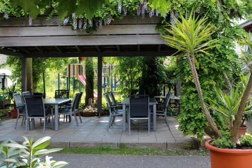 Un jardín fuera de Hotel Sunnegässle