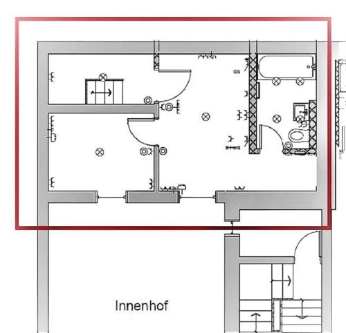 El plano del piso de Ferienwohnung Karla - nahe Chemnitz